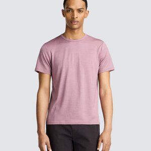 Unbound Merino Men's Merino Crew Neck T-Shirt - Berry Small